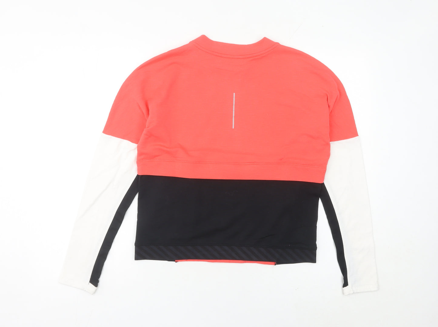 Nike Women’s Pink Black White Running Sweatshirt UK 8 Dri-Fit