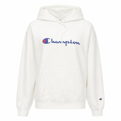 Champion Women’s White Hoodie UK 10 Pullover Logo Athletic Casual