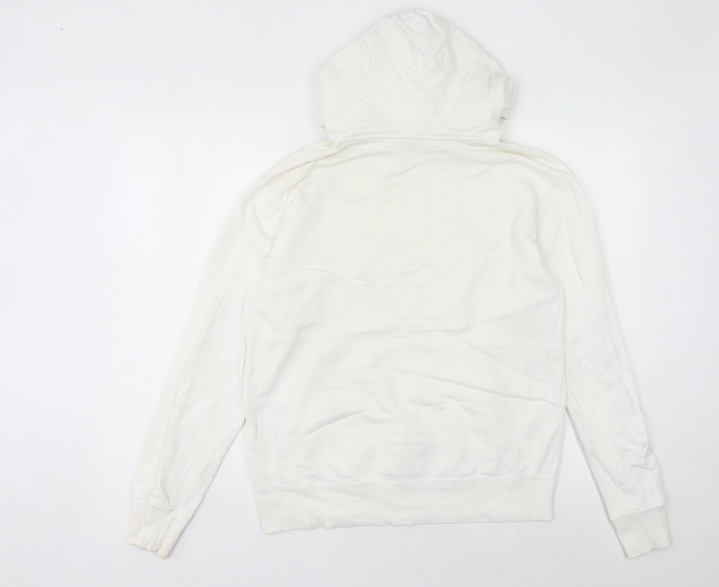 Champion Women’s White Hoodie UK 10 Pullover Logo Athletic Casual