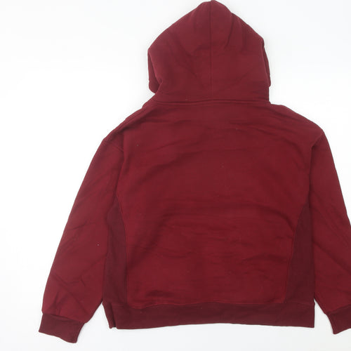 Champion Womens Red Pullover Hoodie Size 6 UK Casual Sportswear
