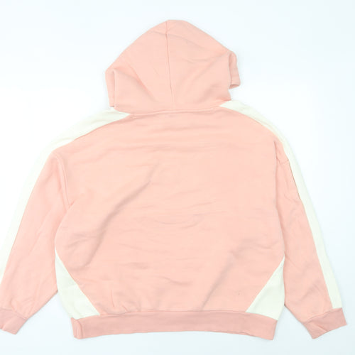 New Balance Womens Pink Hoodie Size 8 Pullover Logo Casual