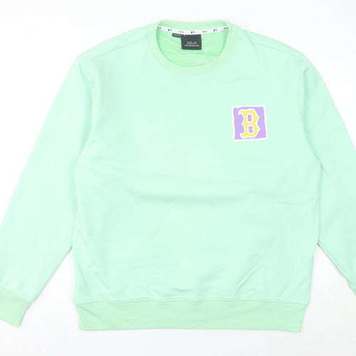 MLB Women’s Green Red Sox Sweatshirt UK 18 Logo Pullover
