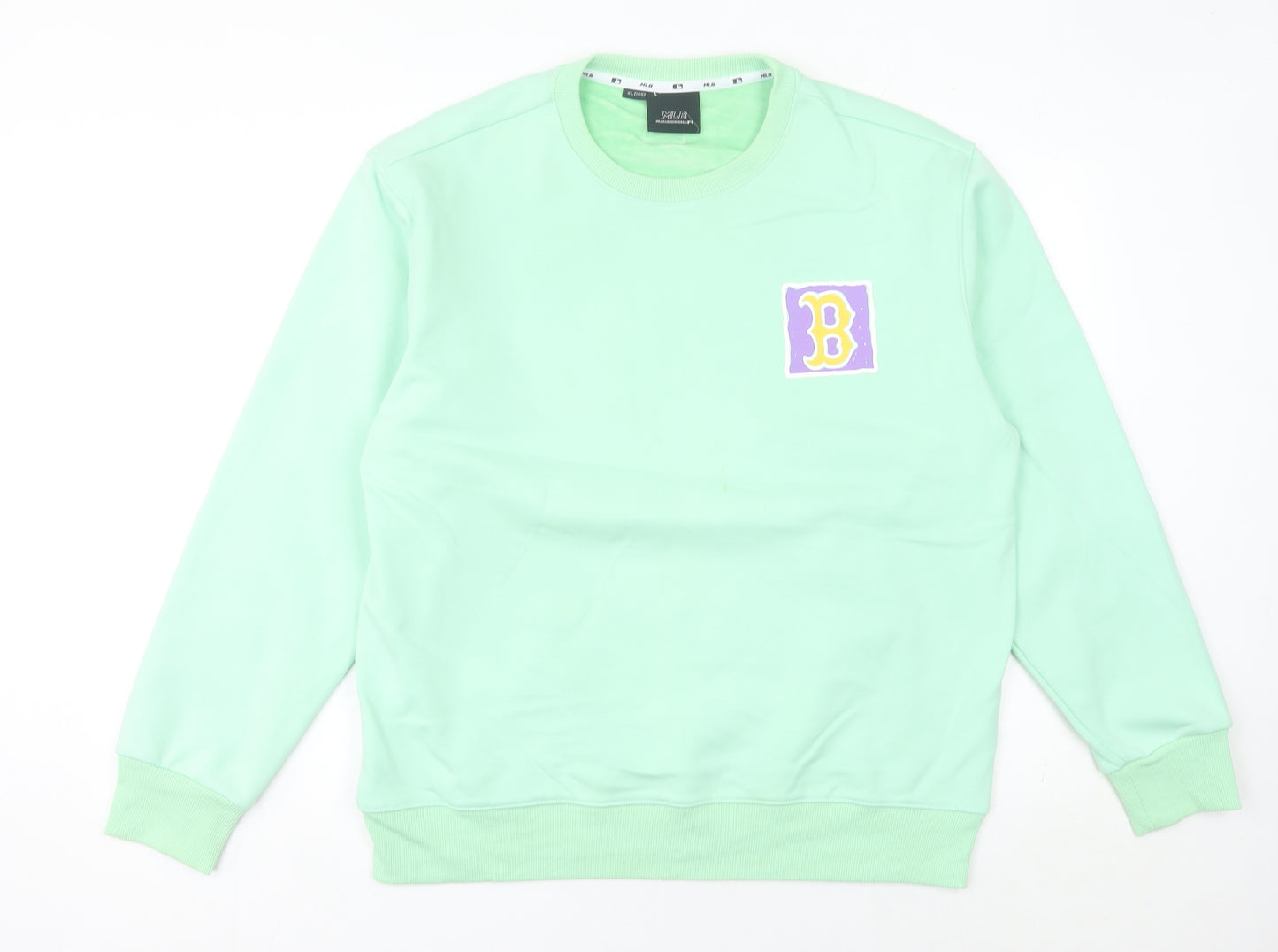MLB Women’s Green Red Sox Sweatshirt UK 18 Logo Pullover