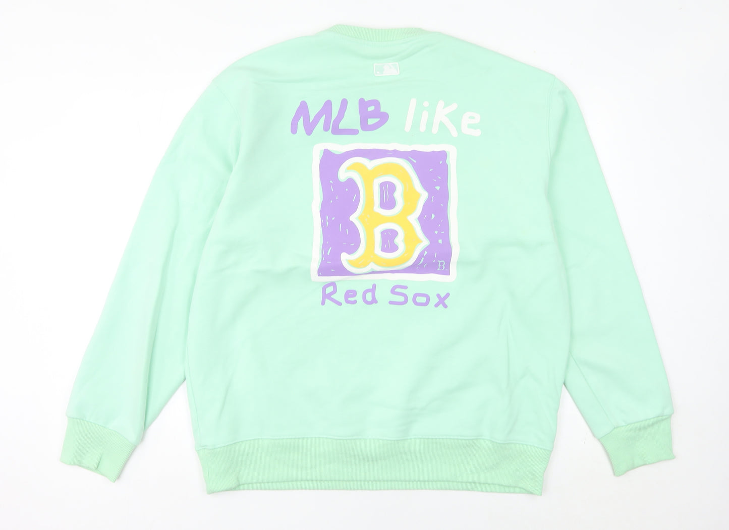 MLB Women’s Green Red Sox Sweatshirt UK 18 Logo Pullover