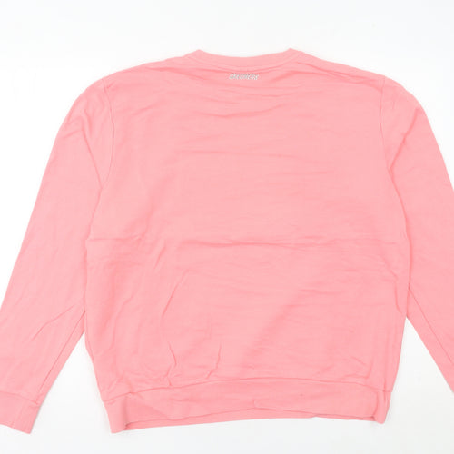 Skechers Womens Pink Sweatshirt Size 10 UK Cotton Pullover