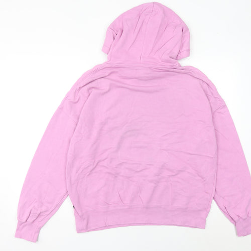 Converse Women’s Pink Hoodie Size 10 Pullover Cotton Logo Casual