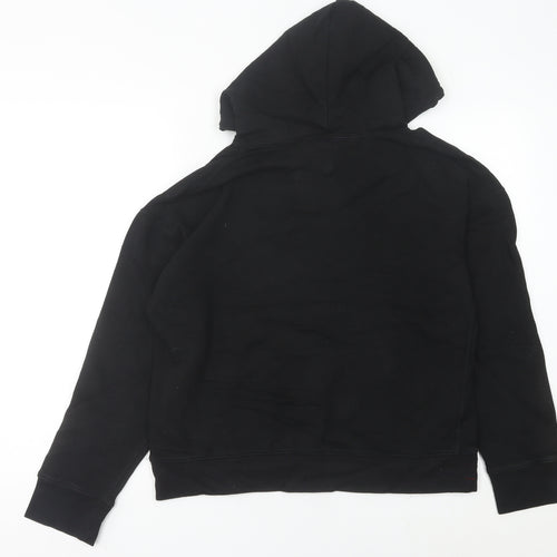 Champion Womens Black Hoodie Size 10 Pullover Embroidered Logo