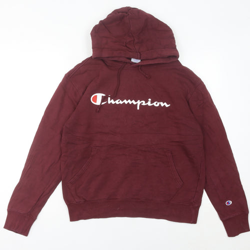 Champion Women Red Pullover Hoodie Size 10 Logo Sportswear