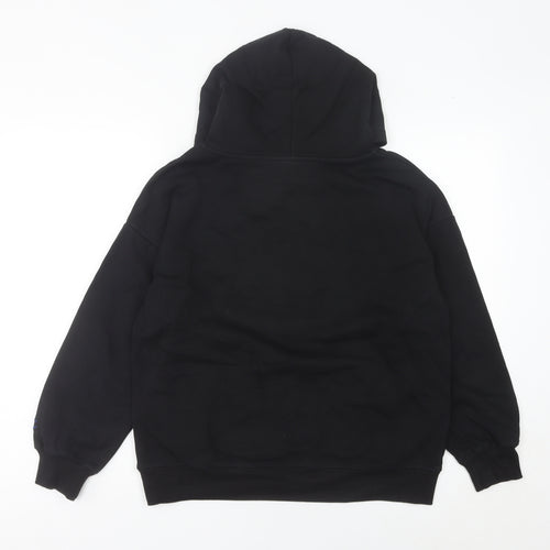 Champion Womens Black Size 10 Pullover Hoodie with Logo