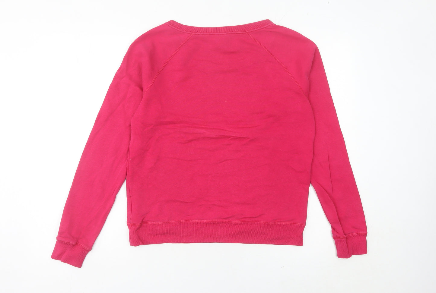 Nike Womens Pink Logo Sweatshirt Size 8 Pullover Long Sleeve