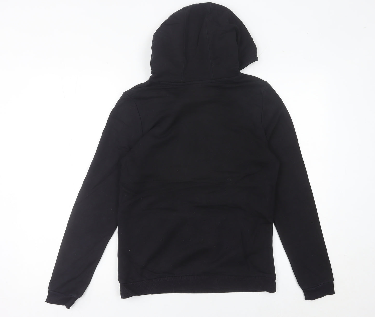 Adidas Womens Black Pullover Hoodie Size 10 Logo Sports Casual