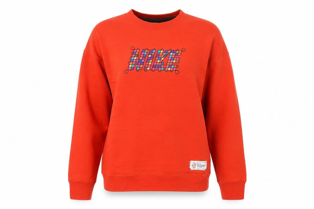 Nike Teens Red Pullover Sweatshirt Size 6 Logo Crew Neck