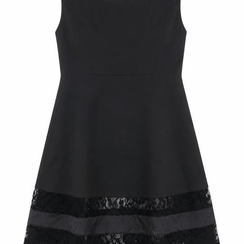 Nextmia Womens Black Lace Trim Sheath Dress Size 26 Plus