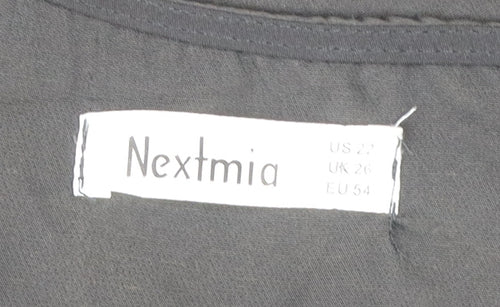 Nextmia Womens Black Lace Trim Sheath Dress Size 26 Plus