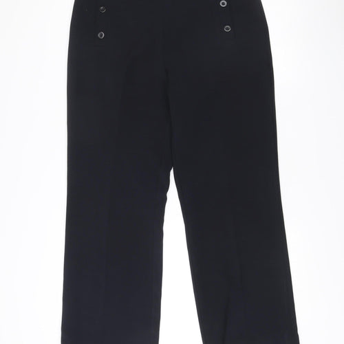 Jasper Conran Women Black Size 14 Dress Pants Straight Leg Work Trousers