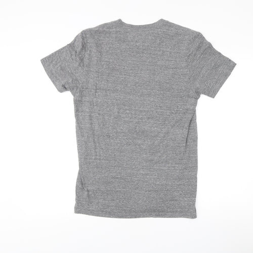 Hurley Men’s Grey Medium Graphic Print Crew Neck T-Shirt