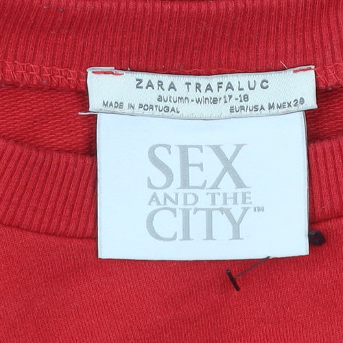 Zara Trafaluc Women’s Red Sweatshirt M Mr Big Sex and the City