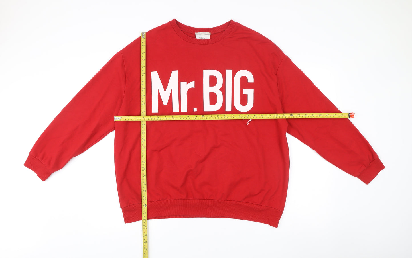 Zara Trafaluc Women’s Red Sweatshirt M Mr Big Sex and the City