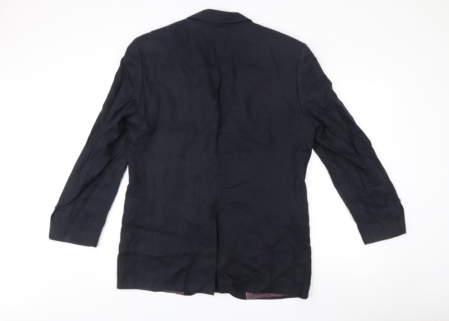 Ted Baker Mens Navy 42R Wool Blazer Jacket Two-Button Formal