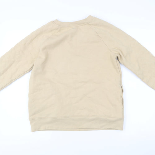 Mondetta Women Beige Small Pullover Quilted Sweatshirt