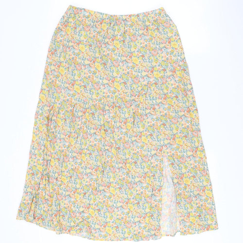 Marks and Spencer Womens Multicoloured Floral A-Line Skirt Size 12