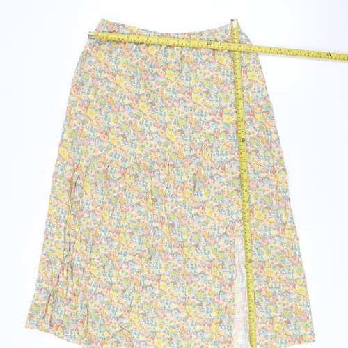 Marks and Spencer Womens Multicoloured Floral A-Line Skirt Size 12