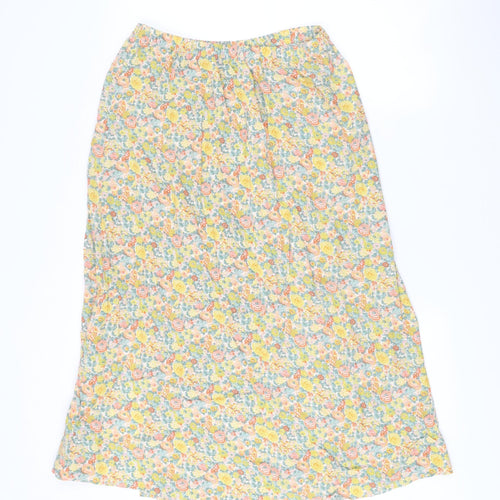 Marks and Spencer Womens Multicoloured Floral A-Line Skirt Size 12