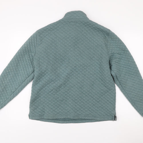 Oxford Men’s Green L Quilted 1/4 Zip Pullover Jumper