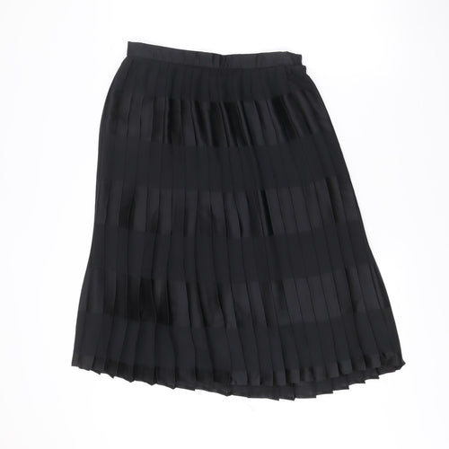 Marks and Spencer Women’s Black Pleated Knee Skirt Size 14