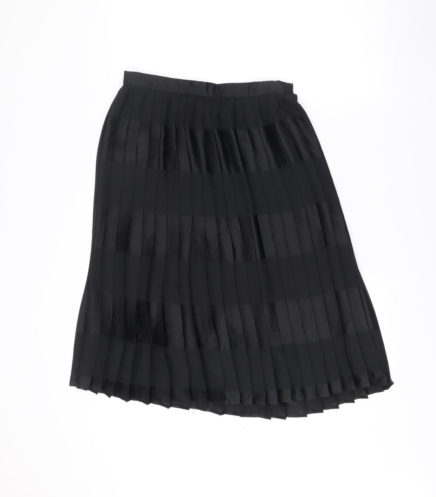 Marks and Spencer Women’s Black Pleated Knee Skirt Size 14