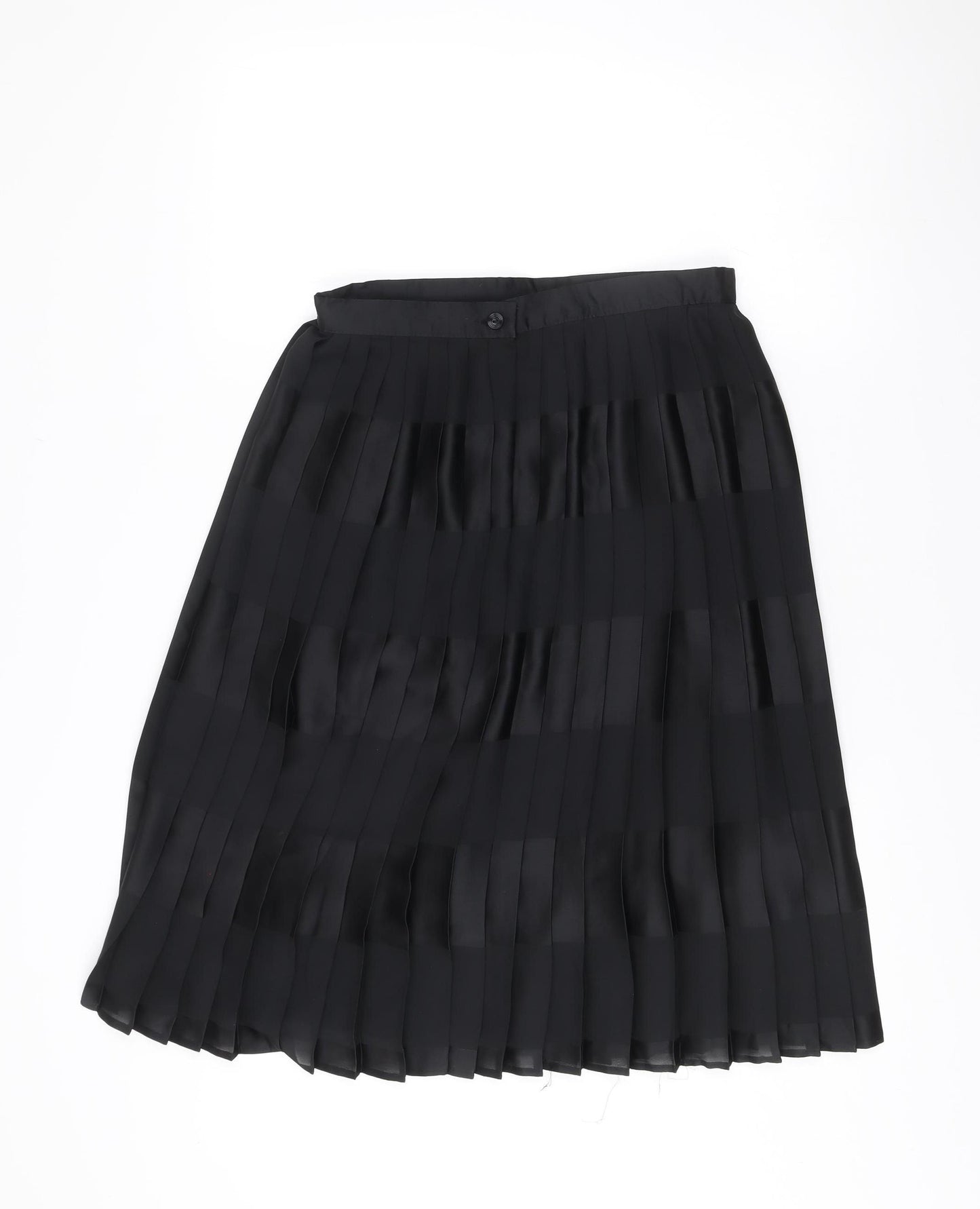 Marks and Spencer Women’s Black Pleated Knee Skirt Size 14