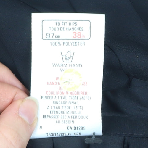 Marks and Spencer Women’s Black Pleated Knee Skirt Size 14