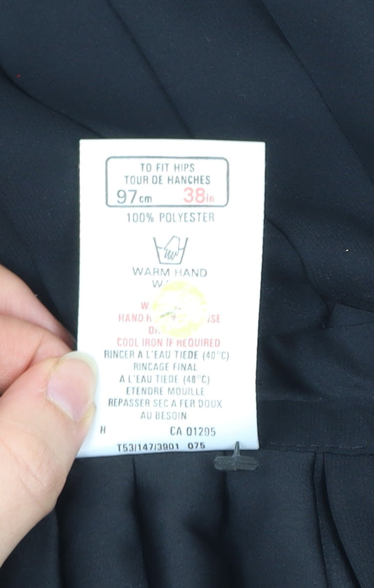 Marks and Spencer Women’s Black Pleated Knee Skirt Size 14