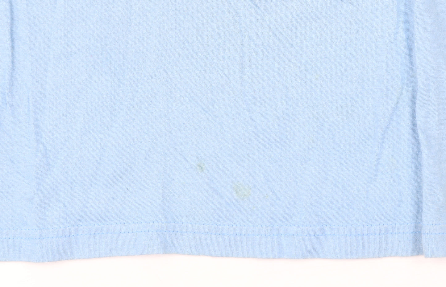 Hurley Men's Blue Small Graphic Print Cotton Crew Neck T-Shirt
