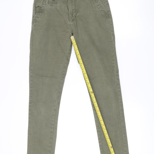 La Maison Blaggio Men’s Green Chino Trousers Size 30 Slim Fit