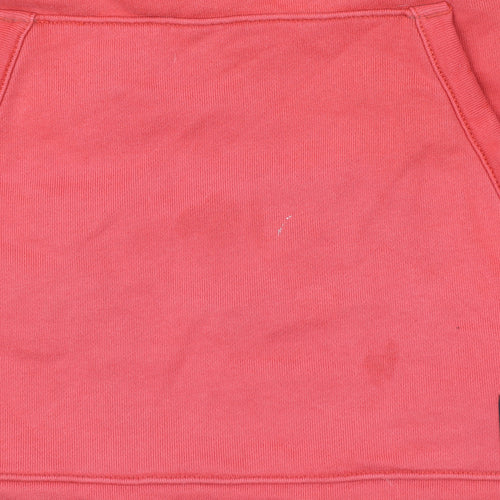 Vans Mens Red Small 1/4 Zip High Neck Sweatshirt with Pocket