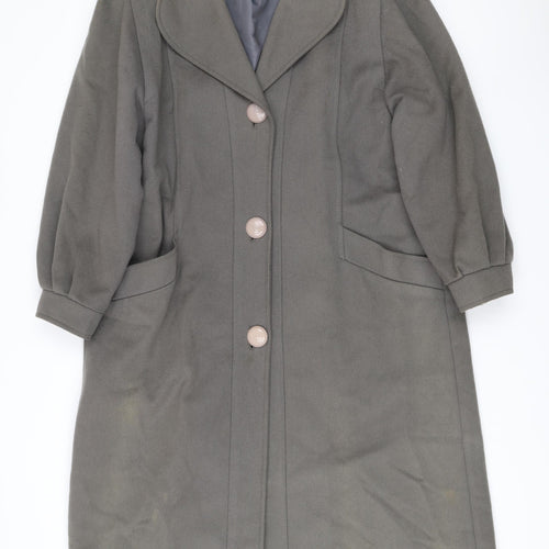 Marks and Spencer Men’s Grey Wool Overcoat Size 40 Classic