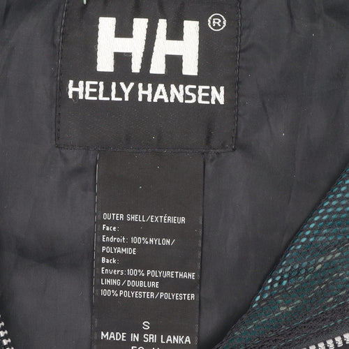 Helly Hansen Men Green S Rain Coat Waterproof Jacket Hooded