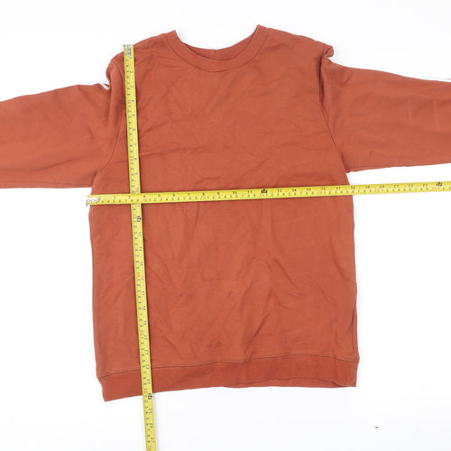ASOS Women’s Rust Orange Crew Neck Sweatshirt UK 10 Cotton Blend