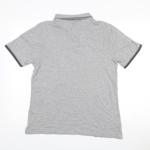 Champion Men’s Grey Polo Shirt L Regular Fit Short Sleeve