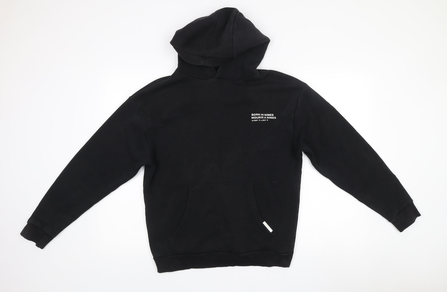Nimes Men’s Black XS Pullover Hoodie Graphic Print Streetwear