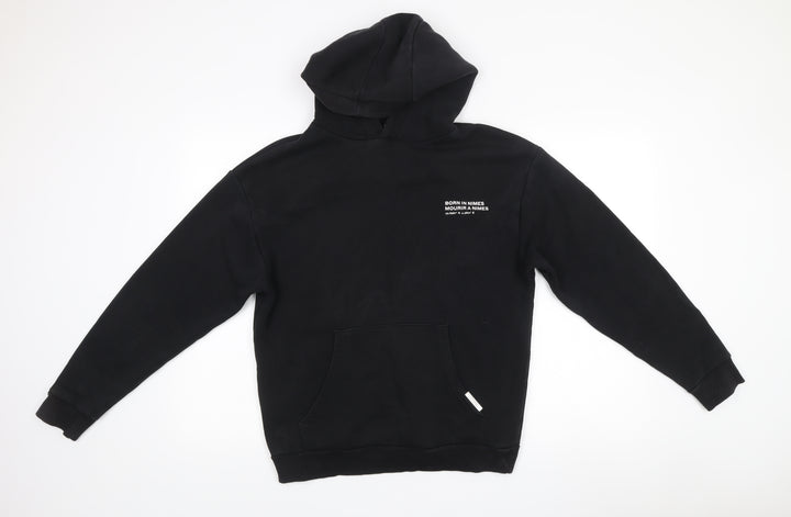 Nimes Men’s Black XS Pullover Hoodie Graphic Print Streetwear