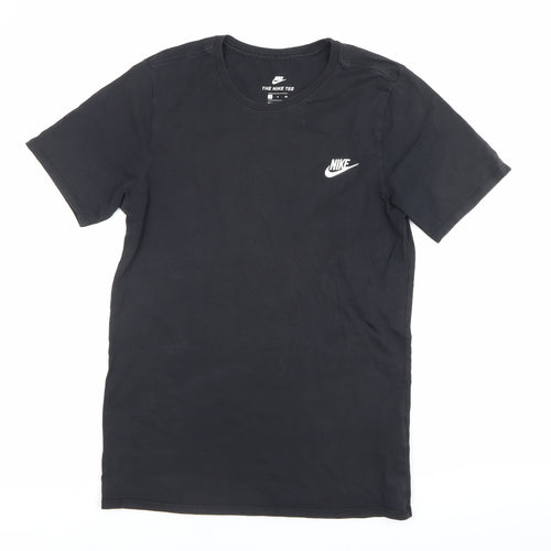 Nike Men's Black Small Athletic Fit Logo T-Shirt