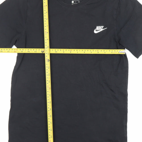 Nike Men's Black Small Athletic Fit Logo T-Shirt
