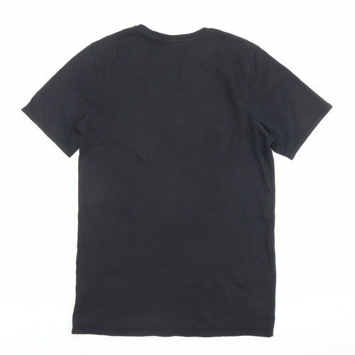 Nike Men's Black Small Athletic Fit Logo T-Shirt