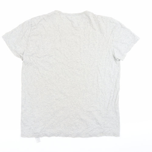 Emporio Armani Men Grey M Cotton Jersey Crew Neck T-Shirt