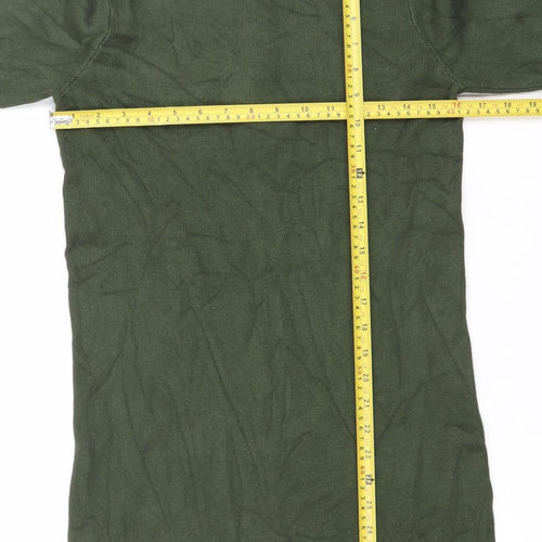 Dorothy Perkins Women’s Green Shift Dress Size 14 Knee Length Half Sleeve