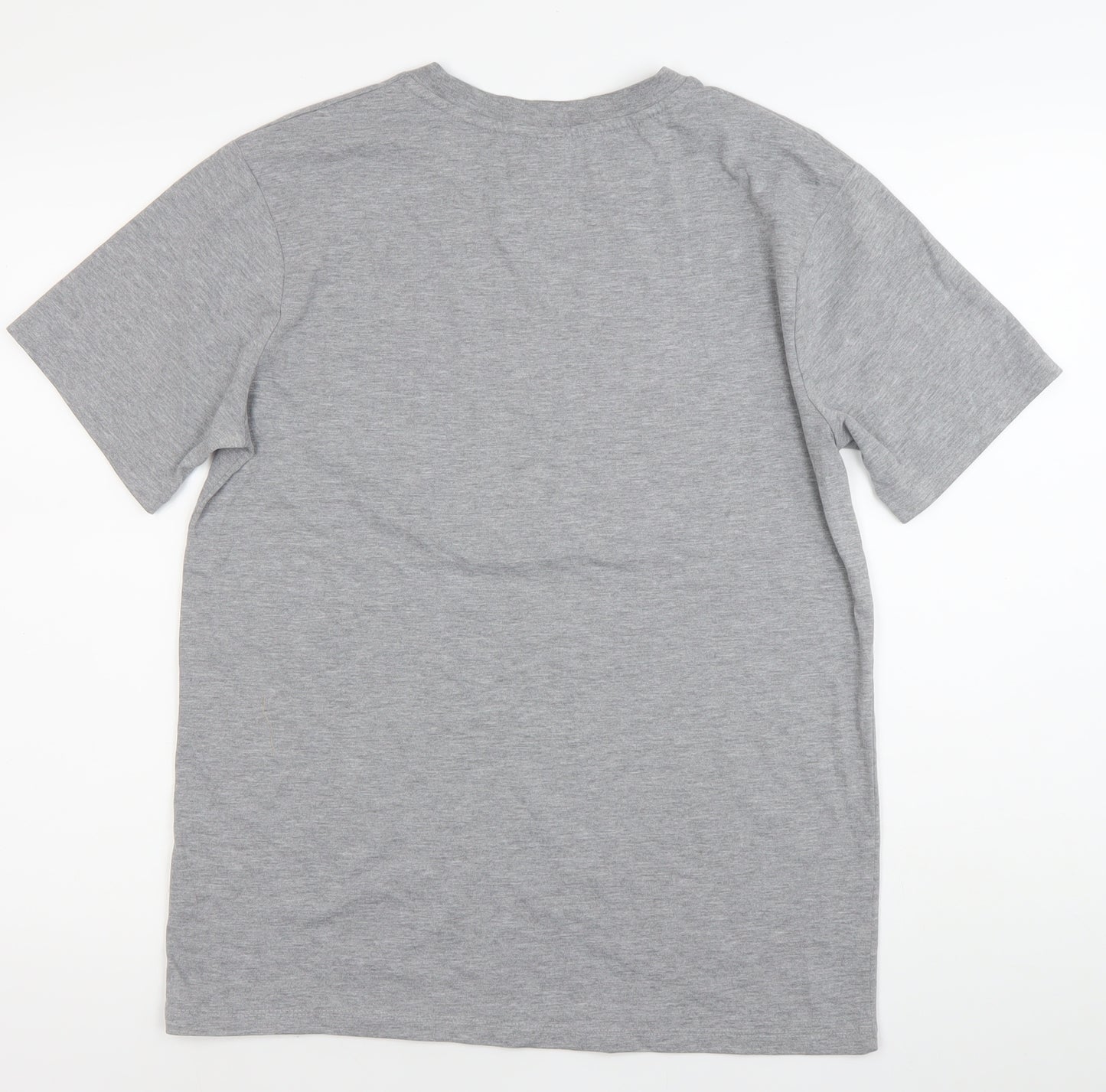 MP Mens Grey Regular Fit Crew Neck Short Sleeve T-Shirt Size M