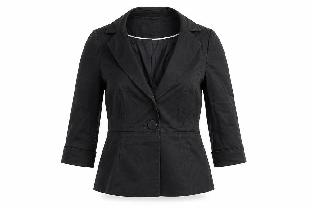 Front view of Coast Women’s Black, size UK 8, Tailored One-Button Blazer Jacket