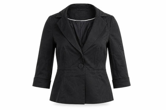 Front view of Coast Women’s Black, size UK 8, Tailored One-Button Blazer Jacket